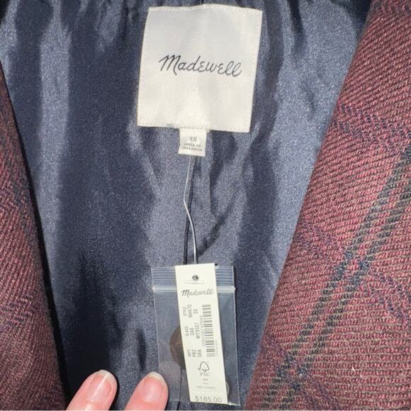 Madewell Women Plus Size Larsen Blazer in Spiced Raisin - Picture 7 of 12